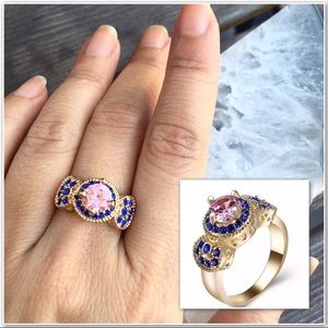 Beautiful Pink Sapphire Ring Size 8